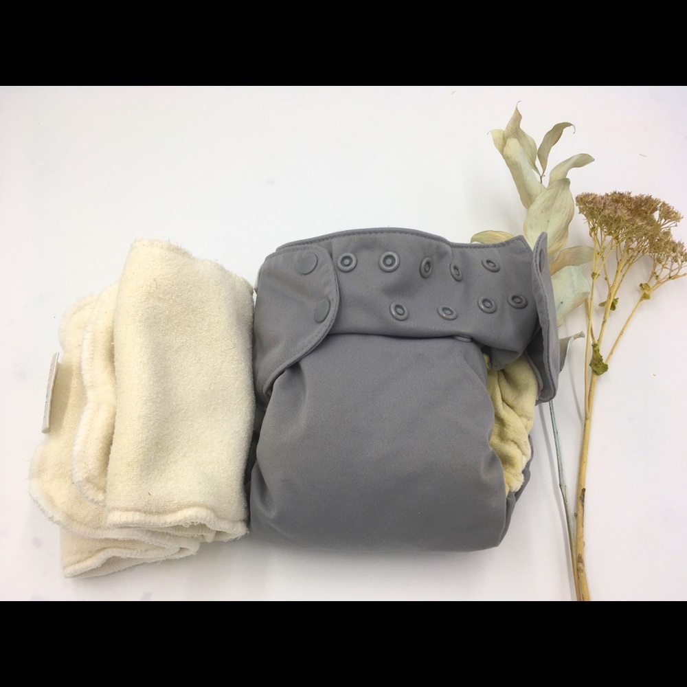 Free Add On - Simplex gray cloth diaper